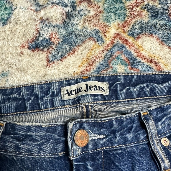 Acne Jeans Mid Wash Blue Jeans Size 32 - Picture 4 of 8